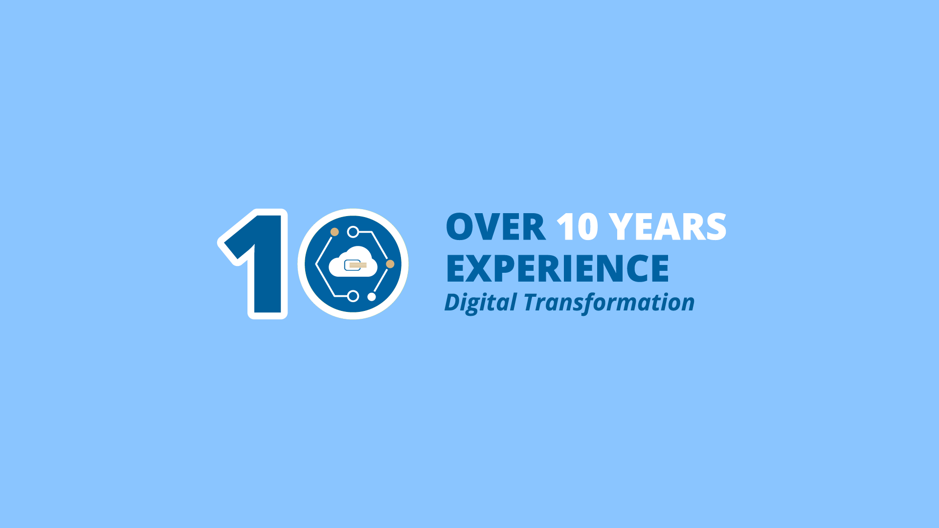 10 years of experience banner