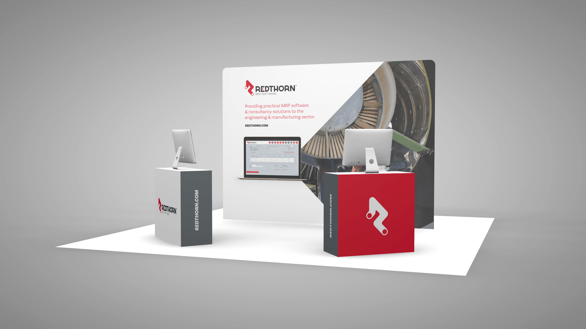exhibition stand image perspective view