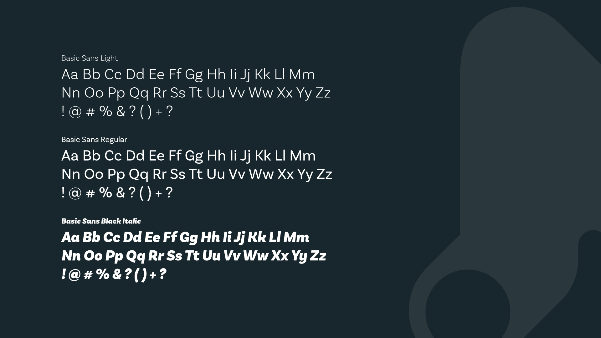 fonts used for leading MRP software, basic sans