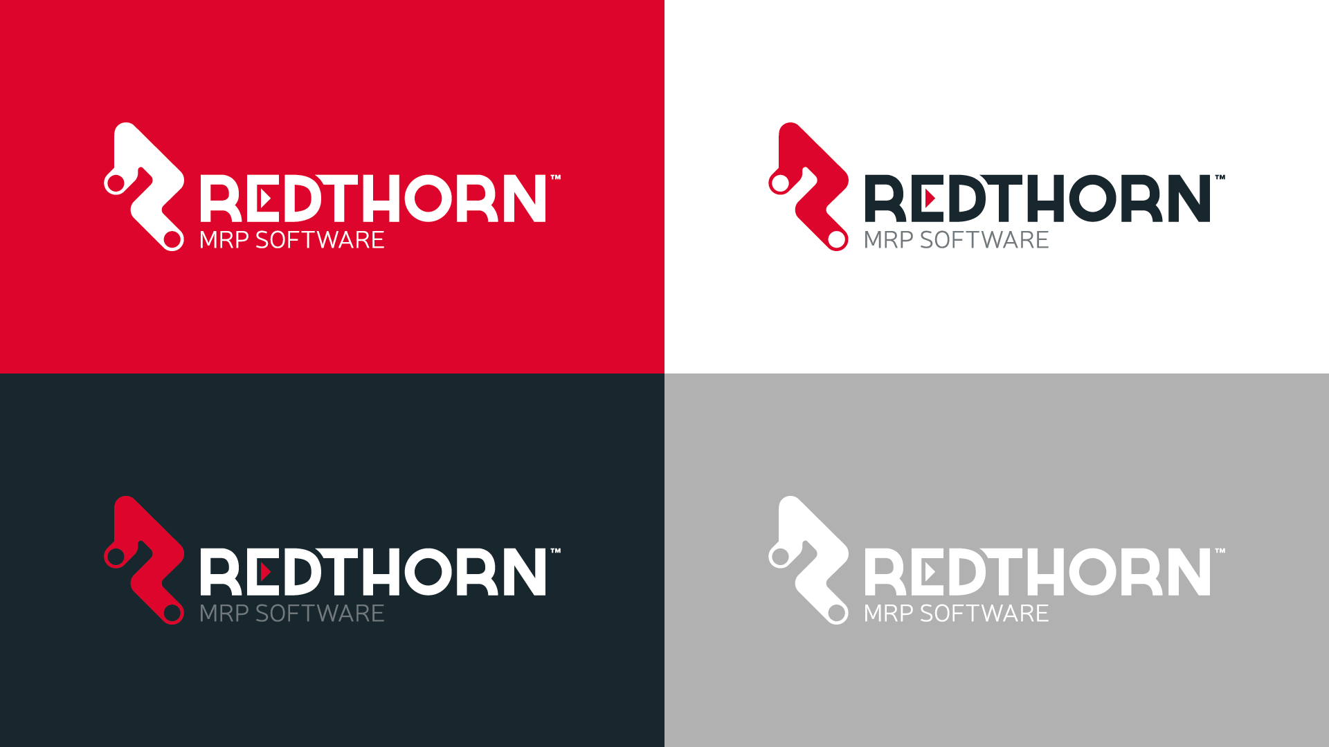 logo colour ways for redthorn brand